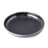 Assiette à dessert MATT BLACK 22 cm, bord haut, MIJ