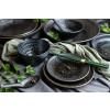 Assiette mise en bouche BLACK PEARL 17 cm, MIJ