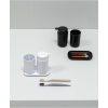 Distributeur de savon liquide et verre porte brosse à dent en set, gris, Brabantia