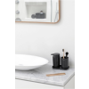 Distributeur de savon liquide et verre porte brosse à dent en set, gris, Brabantia