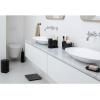 Distributeur de savon liquide et verre porte brosse à dent en set, gris, Brabantia
