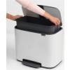 Poubelle à pédale BO 36 l, blanc, Brabantia