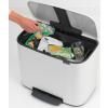 Poubelle à pédale BO 36 l, blanc, Brabantia
