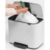 Poubelle à pédale BO 36 l, blanc, Brabantia
