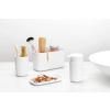 Distributeur de savon liquide et verre porte brosse à dent en set, blanc, Brabantia