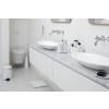 Distributeur de savon liquide et verre porte brosse à dent en set, blanc, Brabantia