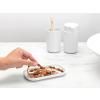 Distributeur de savon liquide et verre porte brosse à dent en set, blanc, Brabantia