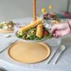 Assiette en plastique CONNECT, set de 4 pc, 25,5 cm, vert feuille naturel, Koziol