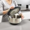 Bol de cuisine en set NEST PREP&STORE 95025, 4 pièces, avec couvercles, acier inoxydable, Joseph Joseph