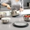 Bol de cuisine en set NEST PREP&STORE 95025, 4 pièces, avec couvercles, acier inoxydable, Joseph Joseph