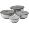 Bol de cuisine en set NEST PREP&STORE 95025, 4 pièces, avec couvercles, acier inoxydable, Joseph Joseph