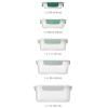 Bocal de rangement NEST 81127, set de 5 pc, vert, plastique, Joseph Joseph