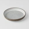 Assiette à dessert CRAZED GREY 22 cm, avec rebord haut, MIJ