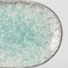 Assiette à dessert AQUA SPLASH 17 x 11 cm, ovale, bleu, MIJ