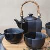 Théière et tasses à thé en set GUNMETAL, 5 pièces, MIJ
