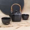 Théière et tasses à thé en set GUNMETAL, 5 pièces, MIJ