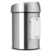 Poubelle à couvercle tactile TOUCH BIN 3 l, acier mat, Brabantia