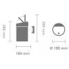 Poubelle à couvercle tactile TOUCH BIN 3 l, acier mat, Brabantia