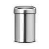 Poubelle à couvercle tactile TOUCH BIN 3 l, acier mat, Brabantia