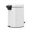Poubelle à pédale NEWICON 5 l, blanc, Brabantia