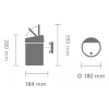 Poubelle à couvercle tactile TOUCH BIN 3 l, acier brillant, Brabantia