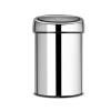 Poubelle à couvercle tactile TOUCH BIN 3 l, acier brillant, Brabantia