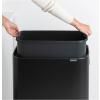 Poubelle à couvercle tactile BO HI 60 l, noir, Brabantia