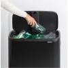 Poubelle à couvercle tactile BO HI 60 l, noir, Brabantia