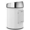Poubelle à couvercle tactile TOUCH BIN 3 l, blanc, Brabantia