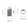 Poubelle à couvercle tactile TOUCH BIN 3 l, blanc, Brabantia
