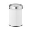 Poubelle à couvercle tactile TOUCH BIN 3 l, blanc, Brabantia