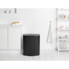 Poubelle à pédale BO 60 l, noir, Brabantia