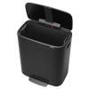 Poubelle à pédale BO 60 l, noir, Brabantia