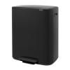 Poubelle à pédale BO 60 l, noir, Brabantia