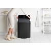 Poubelle à pédale BO 60 l, noir, Brabantia