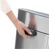 Poubelle à couvercle tactile TOUCH BIN NEW 10 + 23 l, résistant aux traces de doigts, acier mat, Brabantia