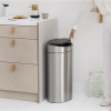 Poubelle à couvercle tactile TOUCH BIN NEW 10 + 23 l, résistant aux traces de doigts, acier mat, Brabantia