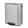 Poubelle à pédale BO 2 x 30 l, acier mat, Brabantia