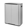Poubelle à pédale BO 2 x 30 l, acier mat, Brabantia