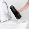 Support brosse à toilette, dérouleur de papier toilette et porte-rouleau de rechange dans un set RENEW, noir, Brabantia