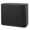 Poubelle à pédale BO 3 x 11 l, noir, Brabantia