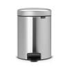 Poubelle à pédale NEWICON 5 l, acier mat, Brabantia