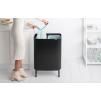 Poubelle à couvercle tactile BO HI 2 x 30 l, noir, Brabantia