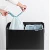 Poubelle à couvercle tactile BO HI 2 x 30 l, noir, Brabantia