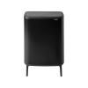 Poubelle à couvercle tactile BO HI 2 x 30 l, noir, Brabantia