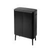 Poubelle à couvercle tactile BO HI 2 x 30 l, noir, Brabantia