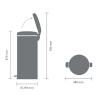 Poubelle à pédale NEWICON 30 l, blanc, Brabantia