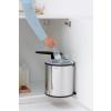 Poubelle encastrable 15 l, acier brillant, Brabantia