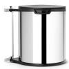 Poubelle encastrable 15 l, acier brillant, Brabantia