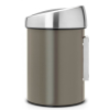 Poubelle à couvercle tactile TOUCH BIN 3 l, platine, Brabantia